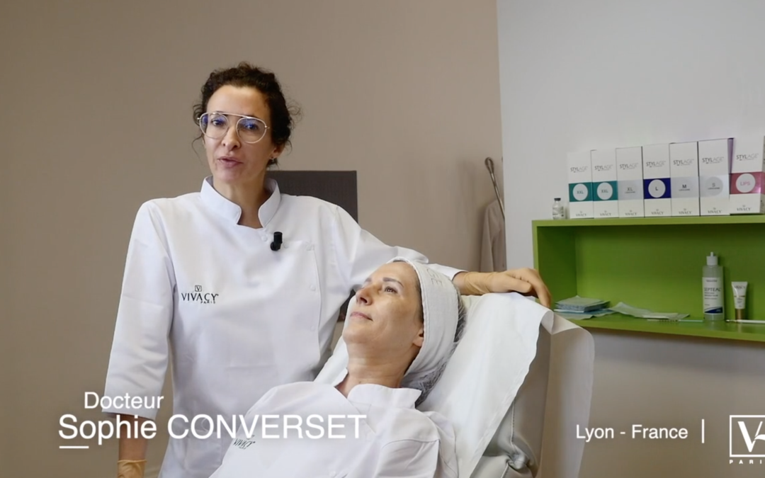 Injection « full face » selon la technique du contouring.                                                                                  Dr CONVERSET S. – Vivacy academy